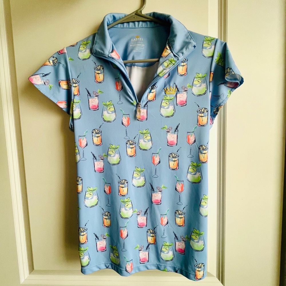 Kastel Denmark Floral Flutter Sleeve Sun Shirt - Cocktail - Small